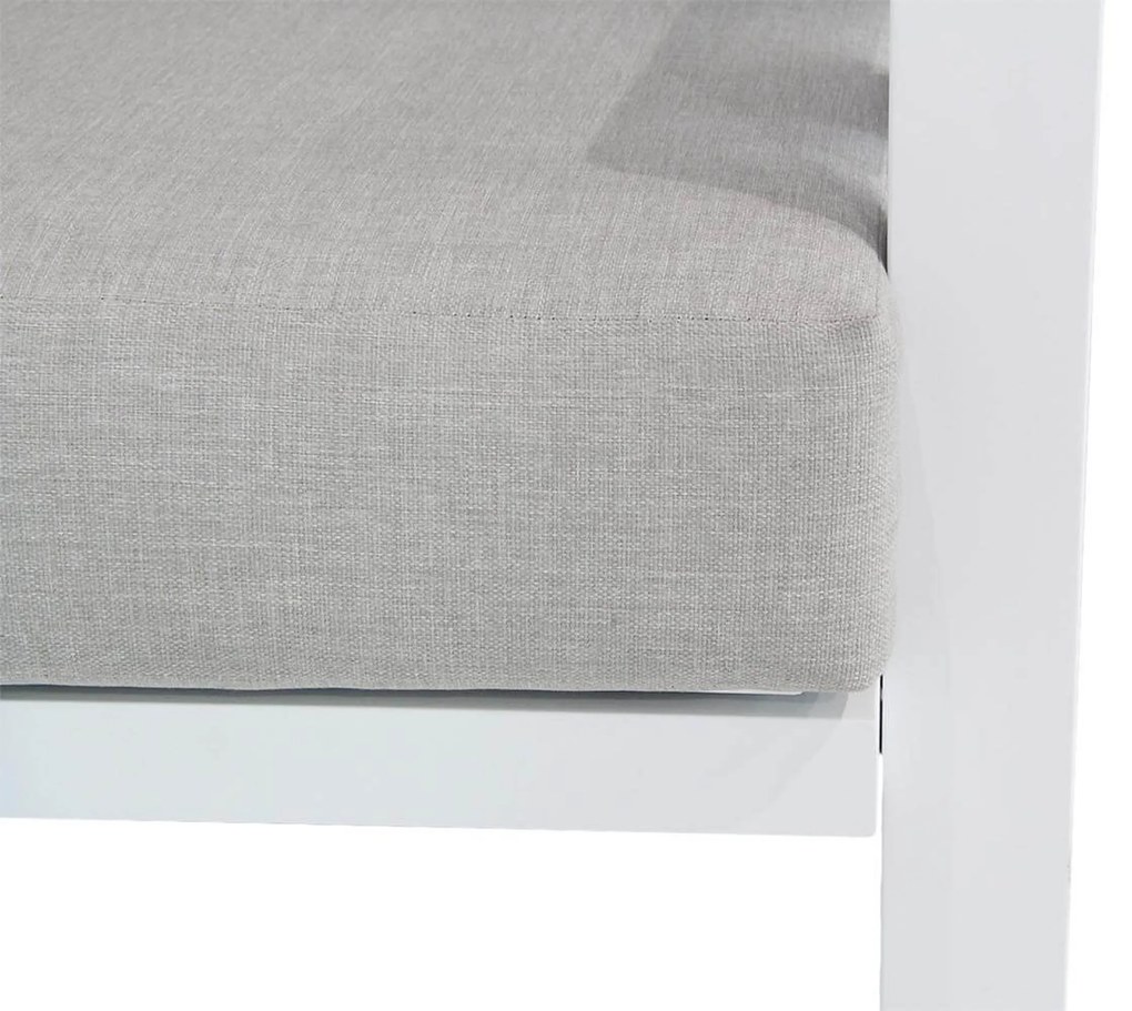 Hoek loungeset 6 personen Aluminium Wit Santika Furniture Santika Cinta