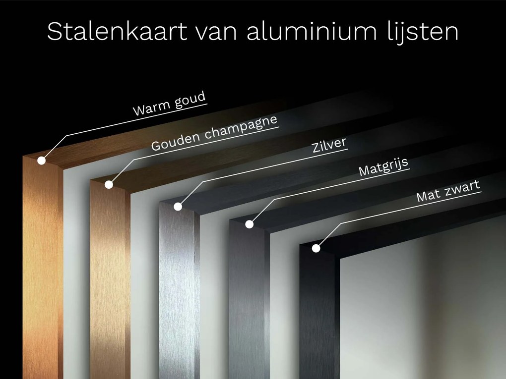 LED-spiegel in lijst voor de badkamer M3