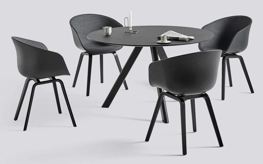 Hay Copenhague eetkamerset zwart + 4 AAC22 stoelen