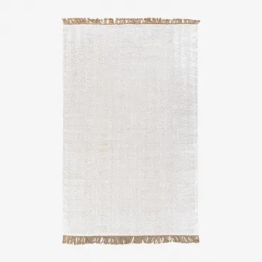 Rechthoekig Buitenkleed 200x300 Cm Van Polyethyleen En Jute Maxandra Natuurlijke Kleuren - Sklum