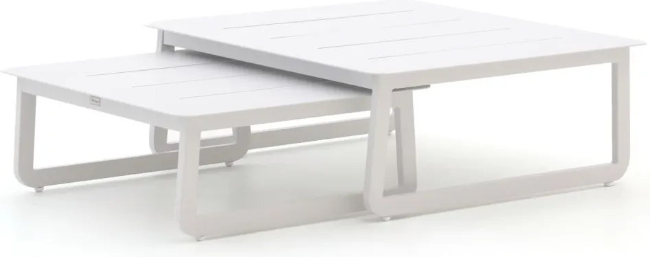 Loungetafel Bellagio  | Vierkant  | Tuintafel Aluminium | 2-delig | Kees Smit Tuinmeubelen