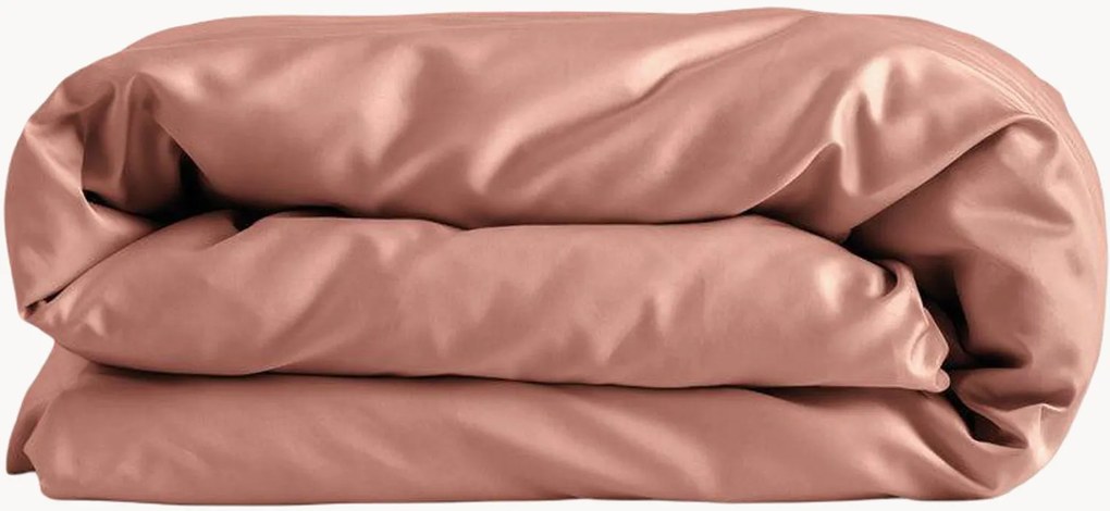 Katoensatijnen dekbedovertrek Antique Pink