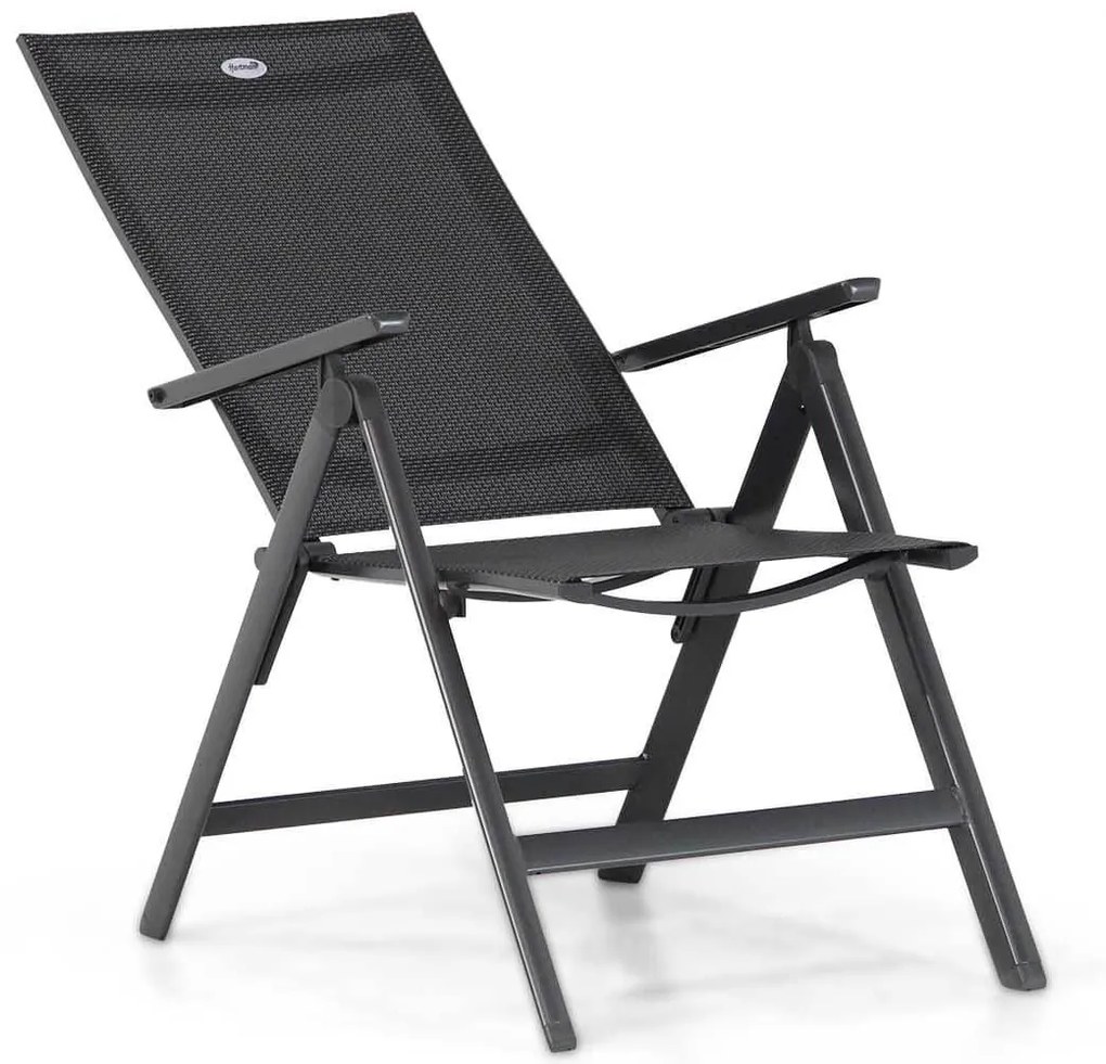 Tuinset 4 personen 180 cm Aluminium/textileen Grijs Hartman Aruba/Pallazo