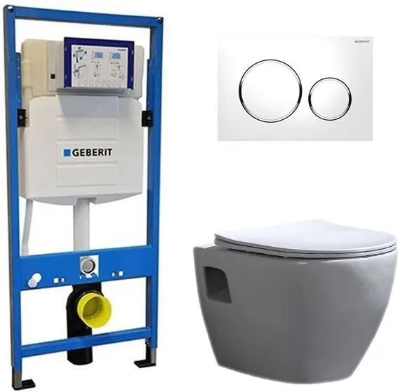 Geberit UP 320 Toiletset - Inbouw WC Hangtoilet Wandcloset - Daley Flatline Geberit Sigma-20 Wit