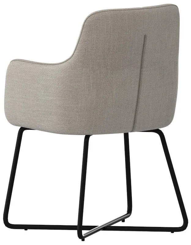 Eetkamerstoel - Arne - stof Bjorn grof geweven creme