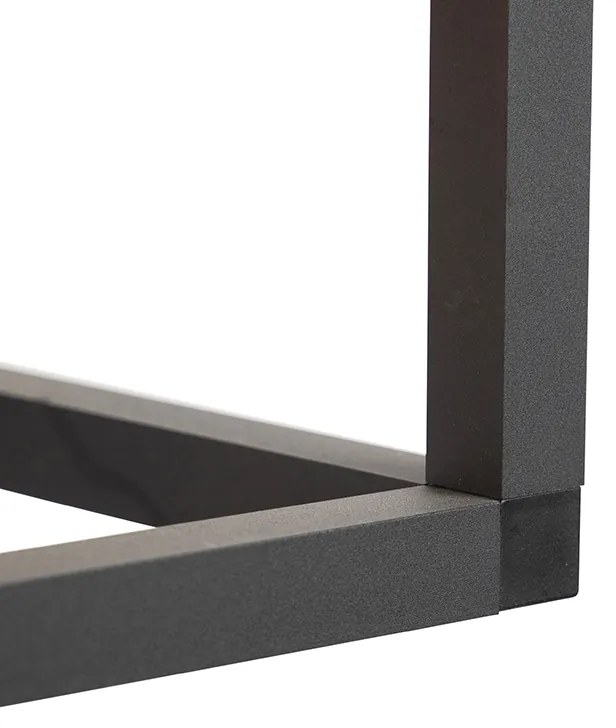 Smart hanglamp zwart 4-lichts incl. Wifi G95 - Big Cage