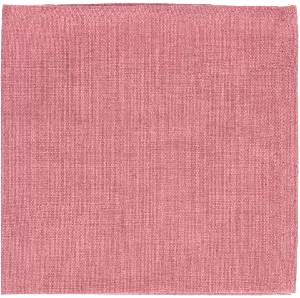 Servet, katoen, oud roze, 40 x 40 cm