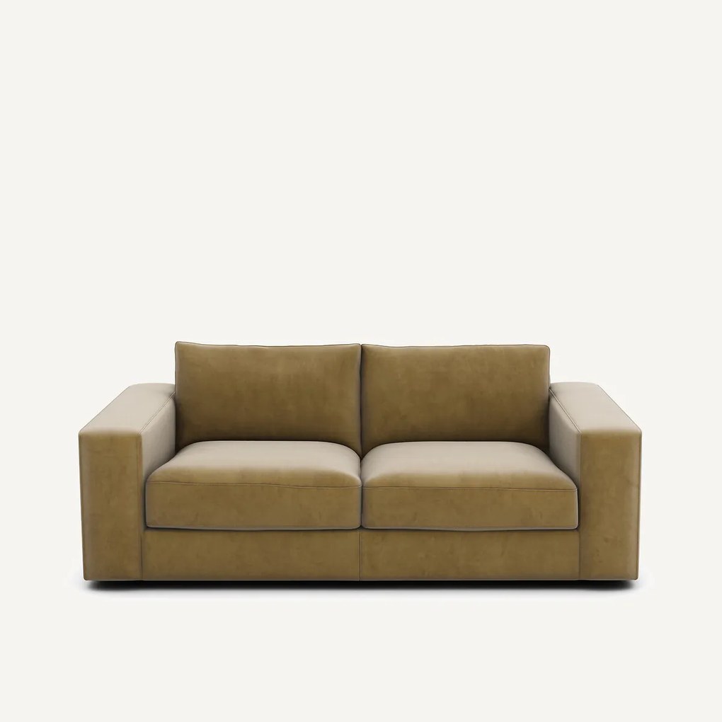 Compacte bank 3-zit in fluweel, Skander