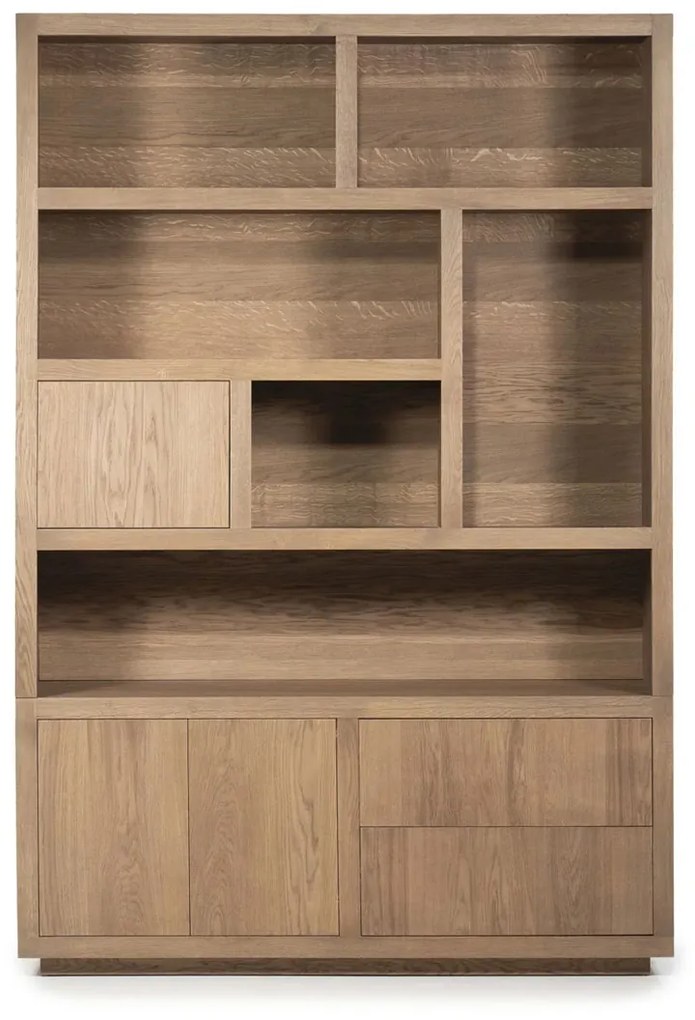 Vakkenkast Lichtbruin Eiken 150 Cm - 150x42x220cm.