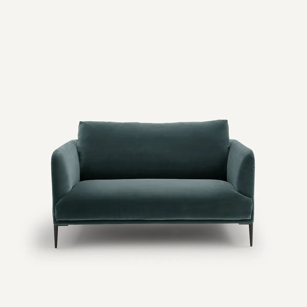 Fluwelen 2-zitsbank, Oscar-design E. Gallina