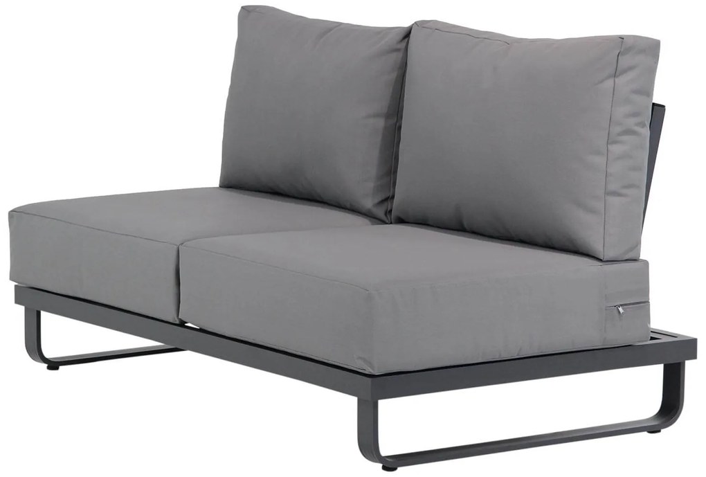 Lifestyle Garden Furniture Venezia Open Bank Aluminium Grijs