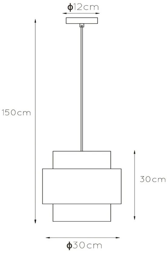 Lucide Firmin hanglamp 30cm 1x E27 goud mat