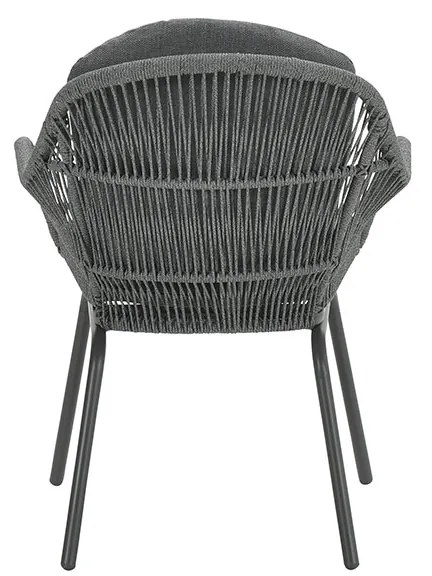 Garden Impressions Yima tuinset 6-delig licht grijs - Tulli tuintafel bruin Ø148 cm