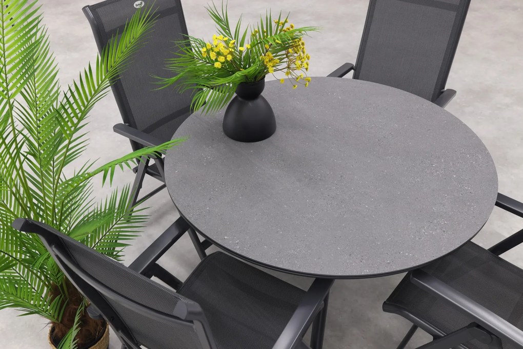 Hartman Milaan/Dublin ronde tuinset - 5-delig - 120 cm.