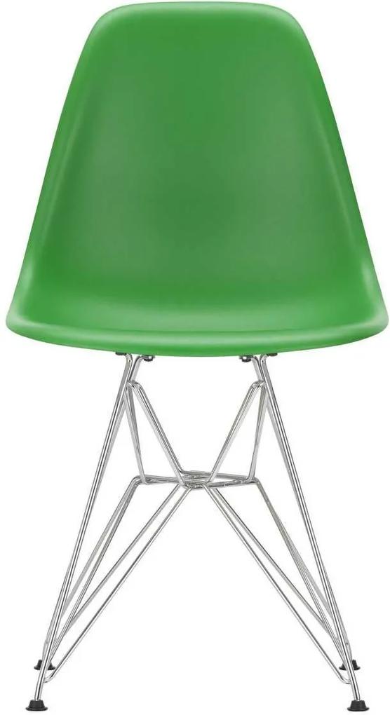Vitra Eames DSR stoel met verchroomd onderstel Groen