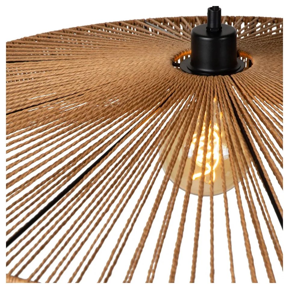 Lucide Yunkai hanglamp 50cm E27 rotan