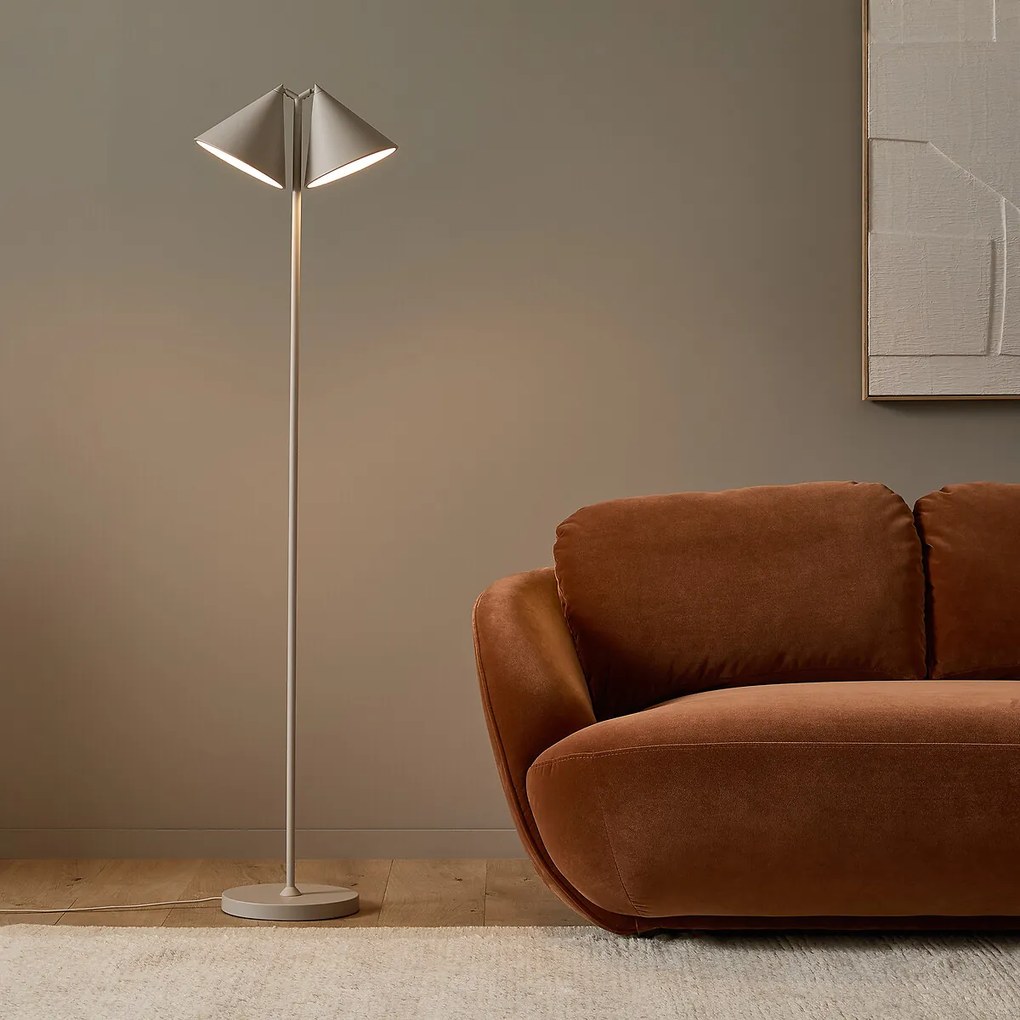 Staande leeslamp in ijzer metaal, Moke