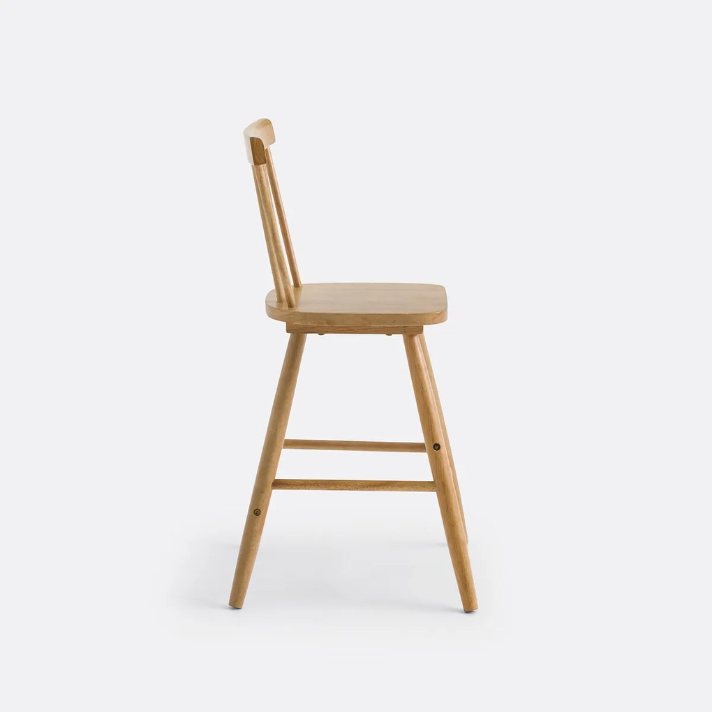 Junior spijlenstoel van massief rubberhout, Jyko