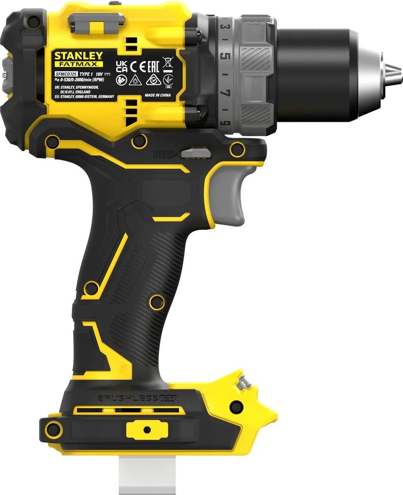 Stanley SFMCD725B Brushless V20 Li-Ion 18V Schroefboormachine – Zonder Accu/Lader