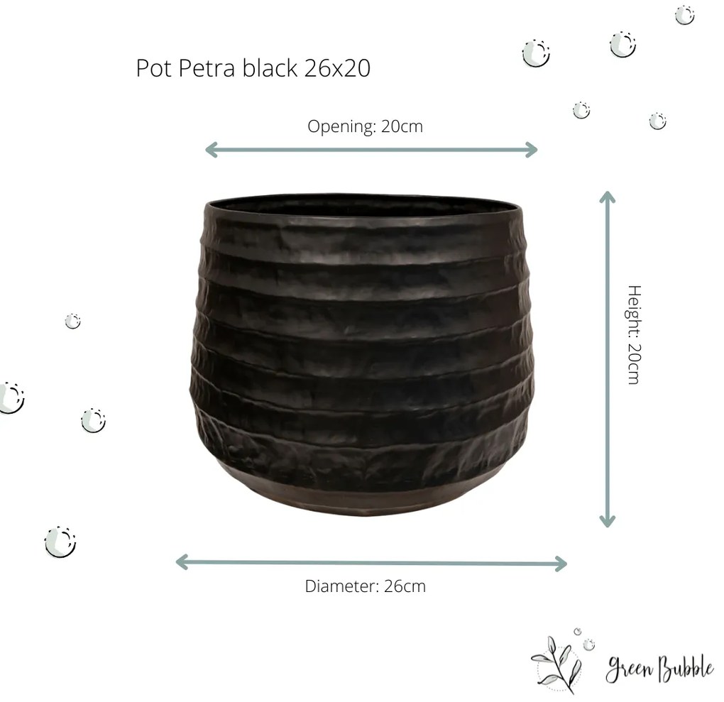Pot Petra zwart
