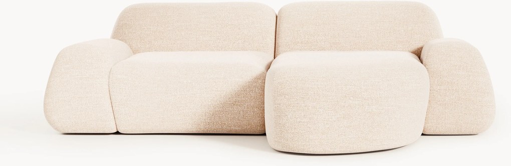 Modulaire bouclé hoekbank Wolke (3-zits)