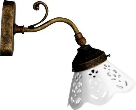 Sapho Vintage Bari wandlamp E14 40W brons