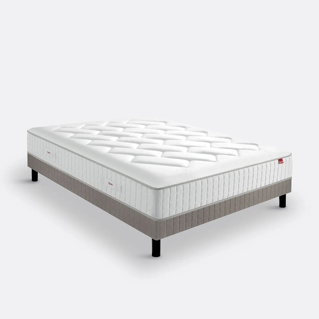 Ensemble matras met veren l'Authentique + beddenbodem