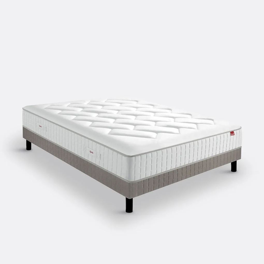 Ensemble matras met veren l'Authentique + beddenbodem