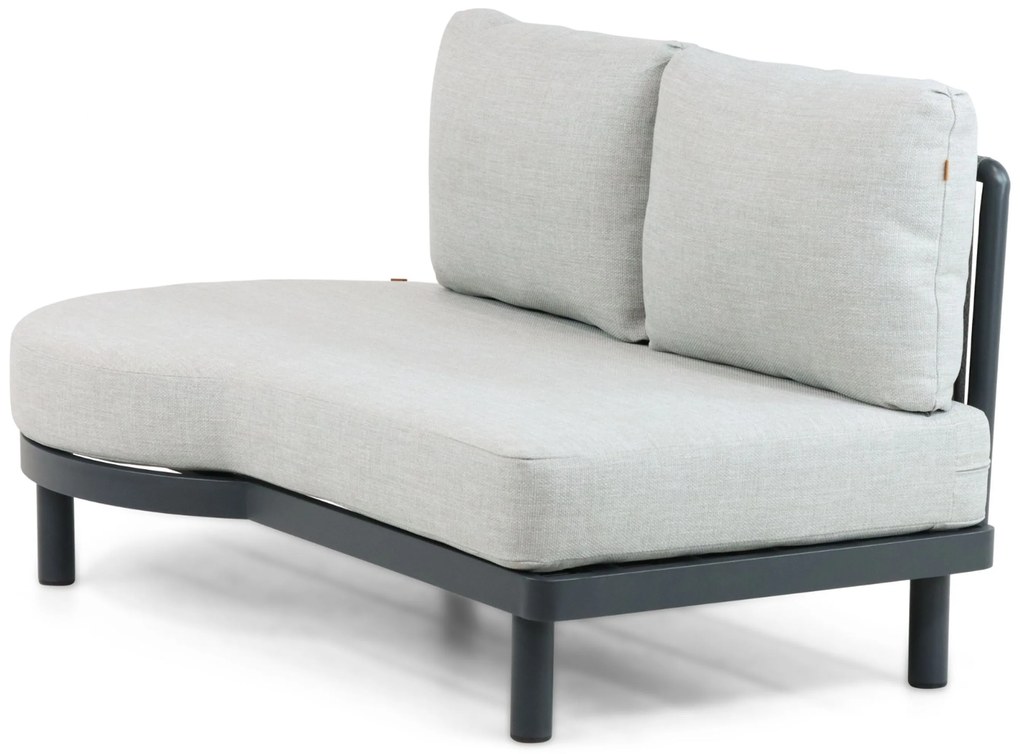 Hoek loungeset 5 personen Aluminium/rope Grijs  Santika Furniture Santika