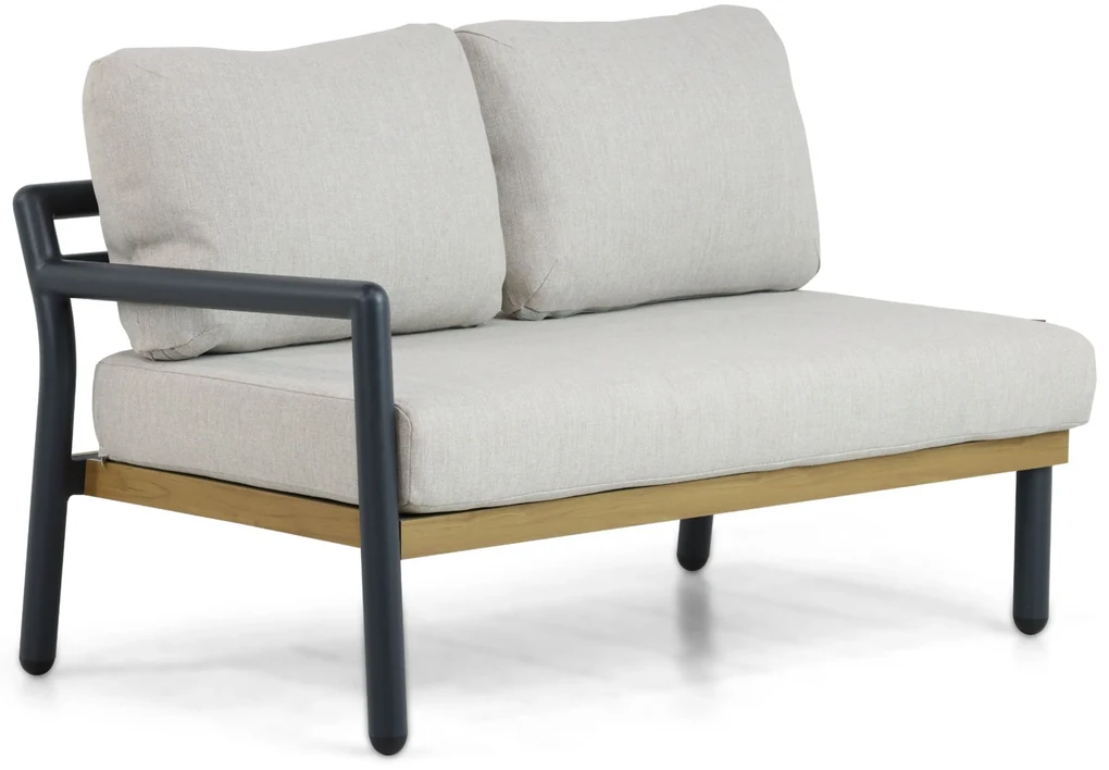 Hoek loungeset 7 personen Aluminium Grijs Santika Furniture Santika | BIANO