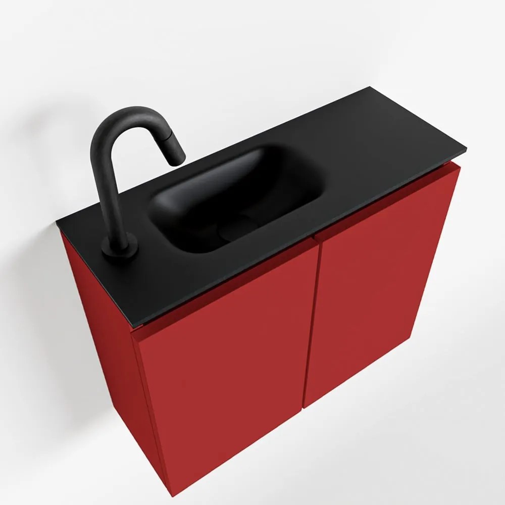 Mondiaz Ture 60cm toiletmeubel fire met wastafel urban links 1 kraangat