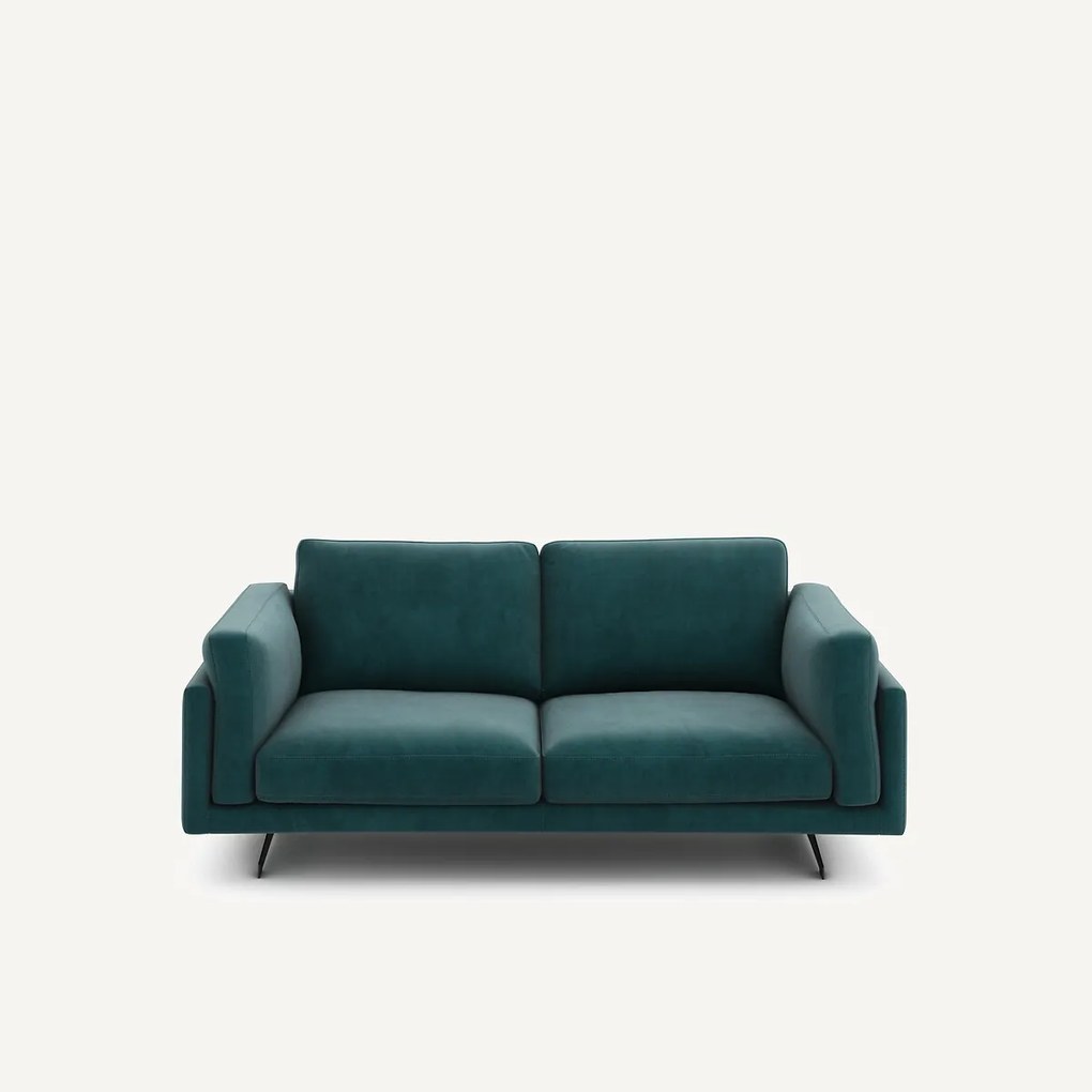 Bank in fluweel, 2-zit, César