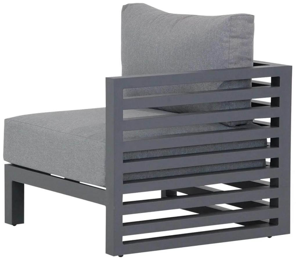 Santika Furniture Santika Jaya Eind Module (met Rugkussen) Aluminium Grijs