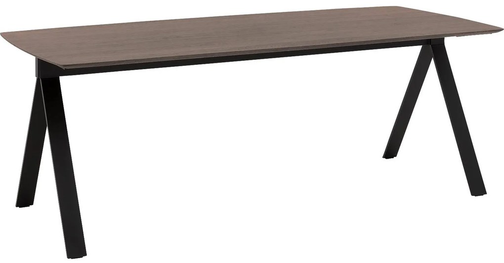 Goossens Excellent Eettafel Uniek, Semi rechthoekig 220 x 100 cm