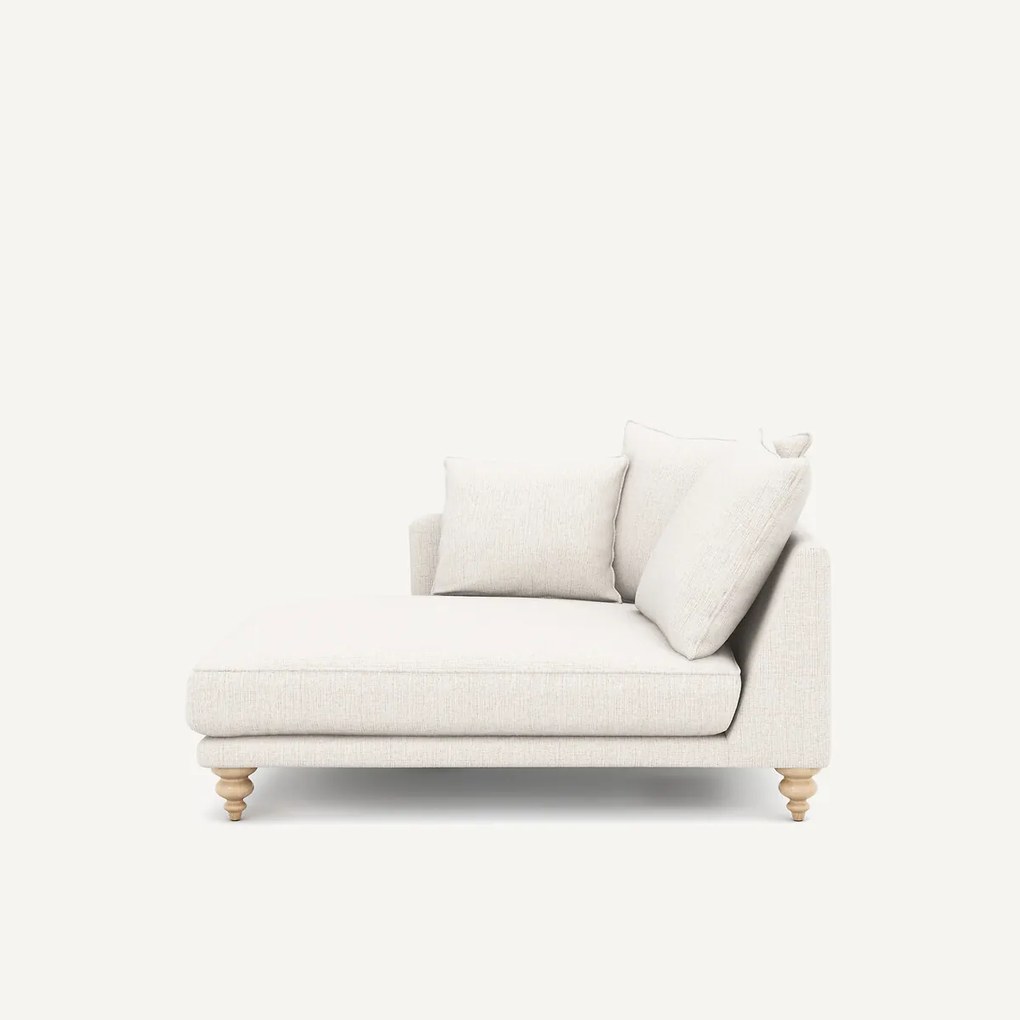 Chaise longue in jaspé stof, LAZARE