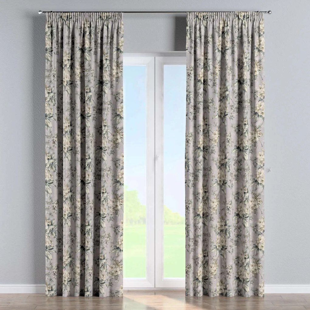 Dekoria Kant en Klaar Gordijn met plooiband, collectie Londres, olijf-beige