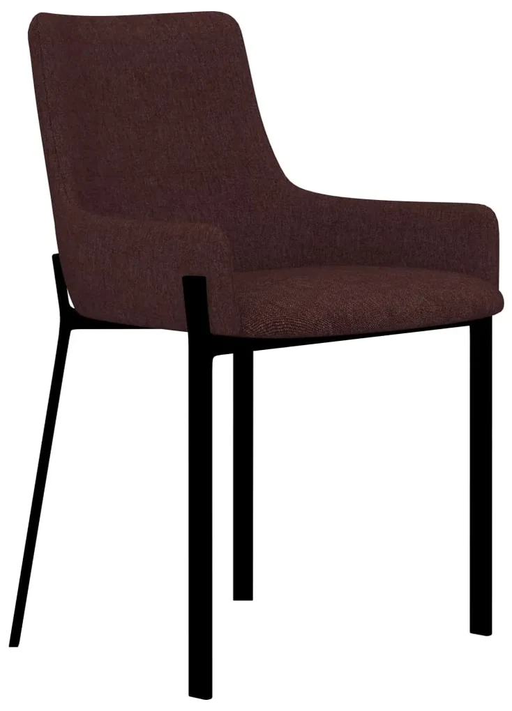 vidaXL Eetkamerstoelen 2 st stof wijnrood