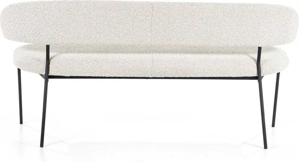 Boucle Eetkamerbank Beige
