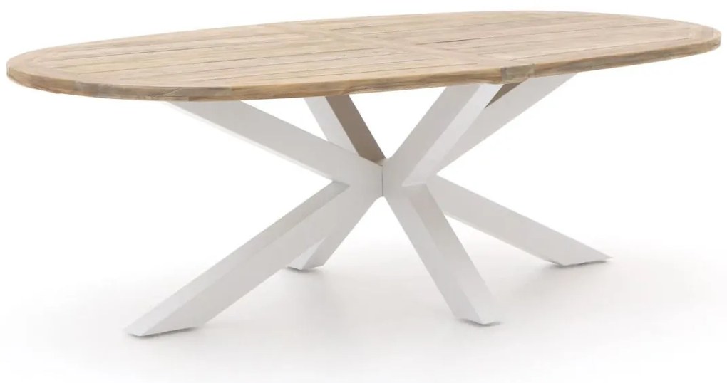 + 15% kassakorting | Tuin eettafel ROUGH | Ovaal  | Tuintafel Teakhout | 200x110cm | 6 personen | Kees Smit Tuinmeubelen