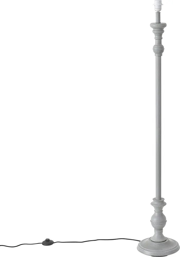 Klassieke vloerlamp grijs zonder kap - Classico