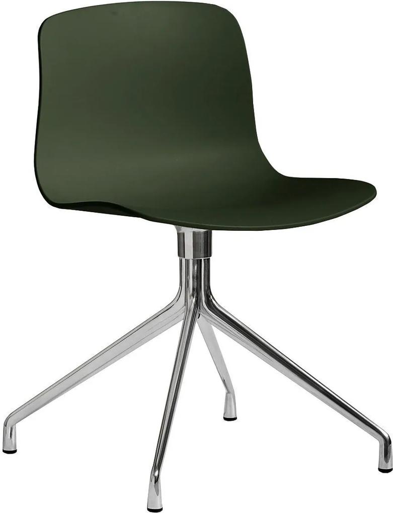 Hay About a Chair AAC10 stoel met gepolijst aluminium onderstel Green
