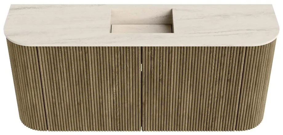 Mondiaz Joya DLux 95cm toiletmeubel ronding links/rechts dusk met wastafel faye midden zonder kraangat meli