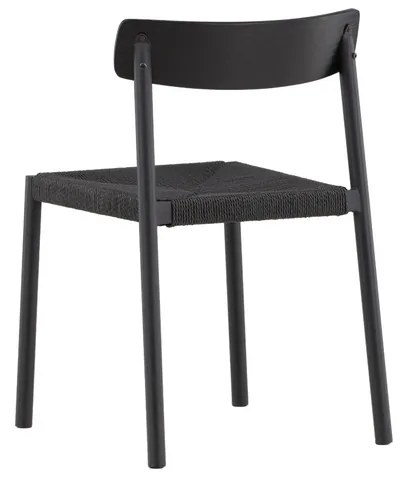 Jörn Eetkamerstoel - Kenjy  - Zwart - Hout en Rotan - Jörn