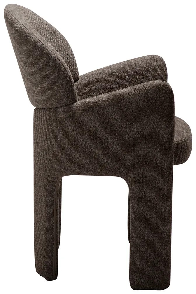 Dan-Form Aole Eetkamerstoel Boucle Major Bruin