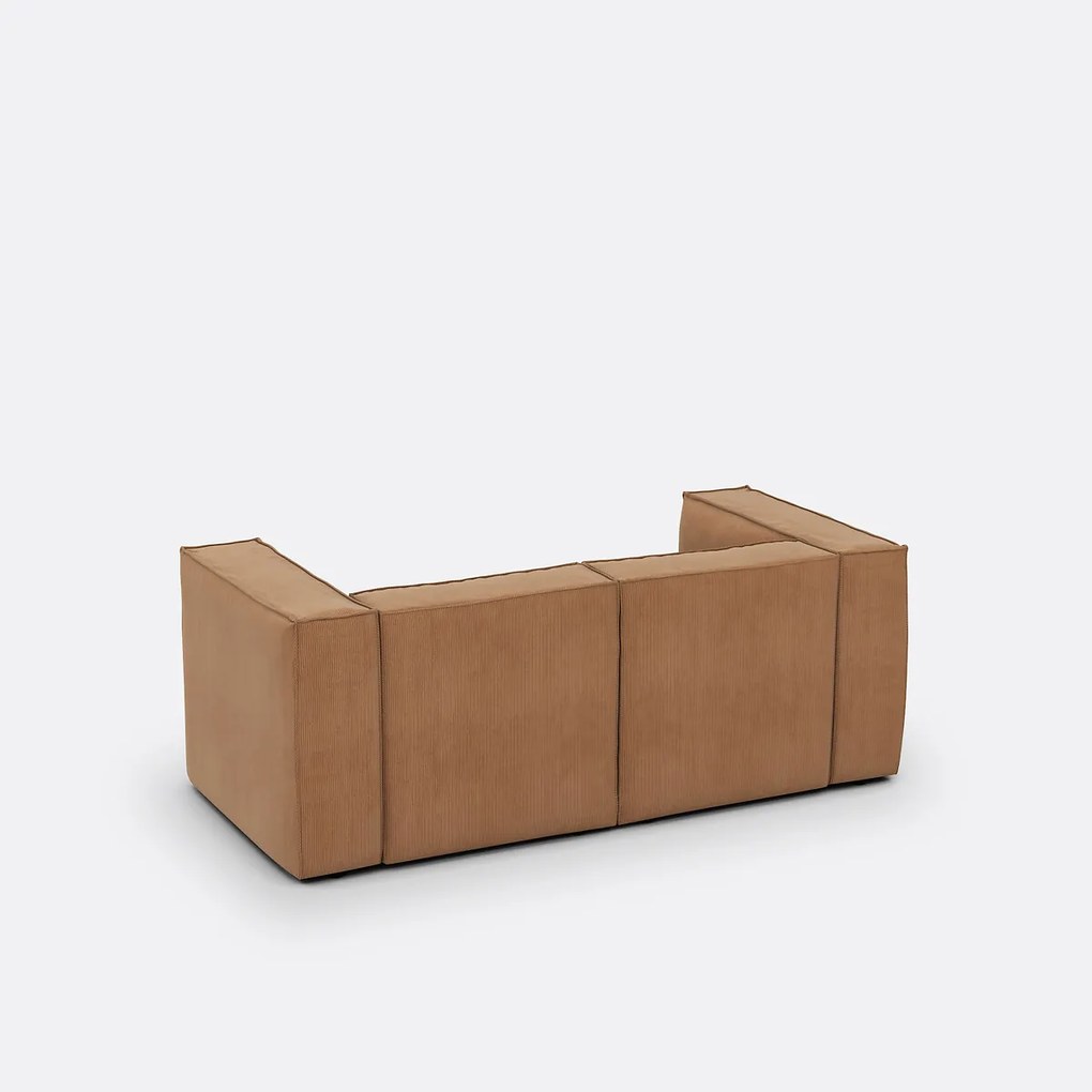 Modulaire bank, 2-zit, ribfluweel, Seven