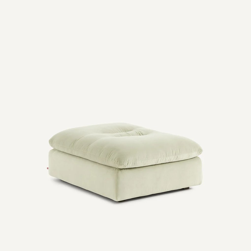 Modulaire voetensteun in stonewashed fluweel, GIULIANO