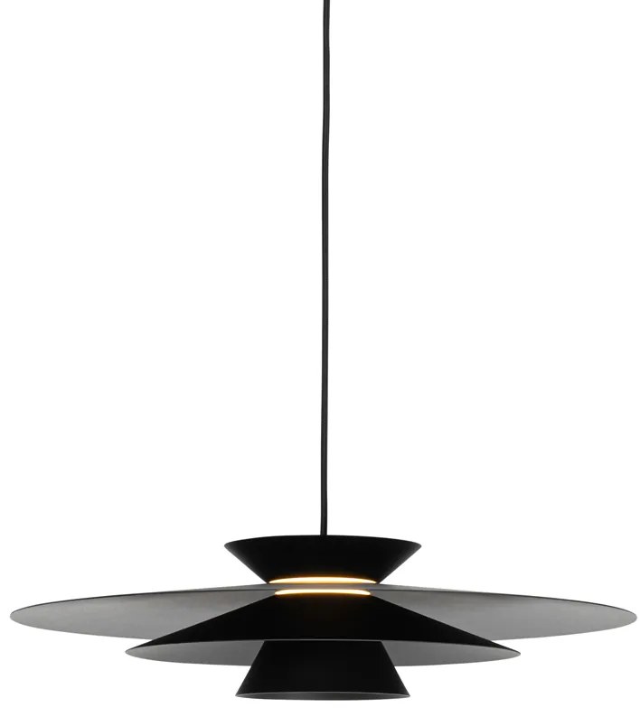 Design hanglamp zwart incl. LED 3-staps dimbaar - Pauline