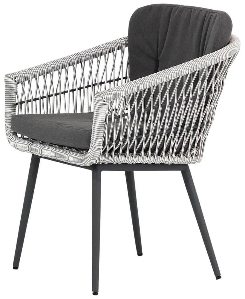 Bistroset 2 personen 70 cm Aluminium/wicker Wit Lifestyle Garden Furniture Western/Como