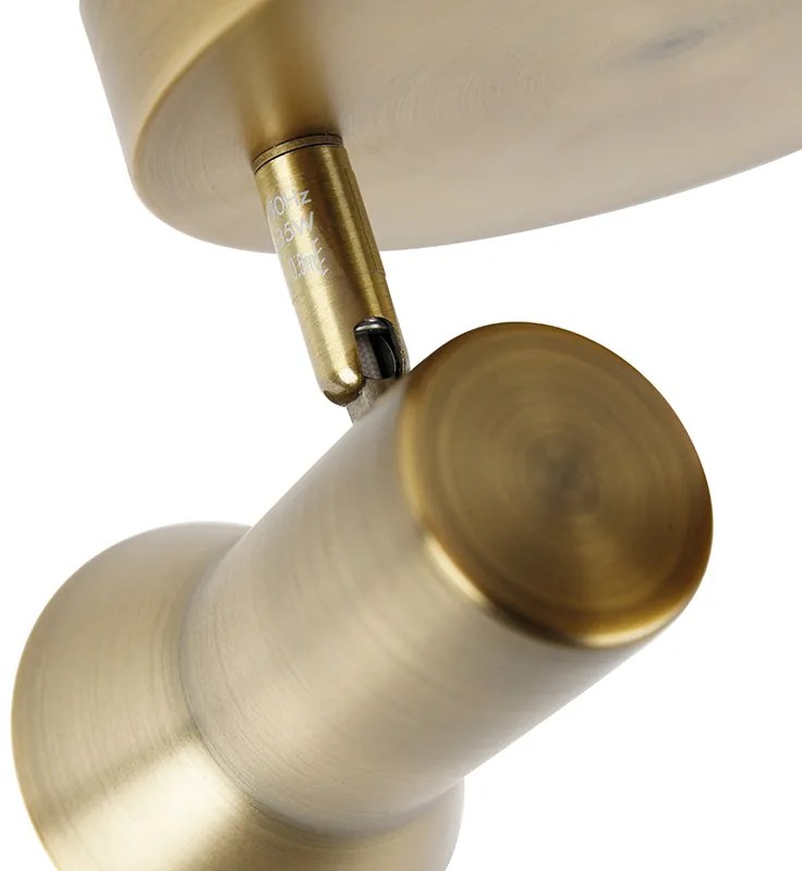 PlafondSpot / Opbouwspot / Plafondspot brons draai- en kantelbaar rond - Karin 2 Design, Modern, Retro GU10 Binnenverlichting Lamp