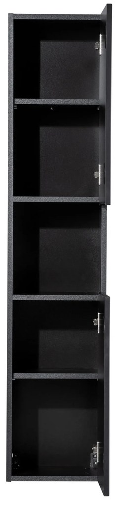 Comad Nova Black hoge kast 30x25x140cm zwart